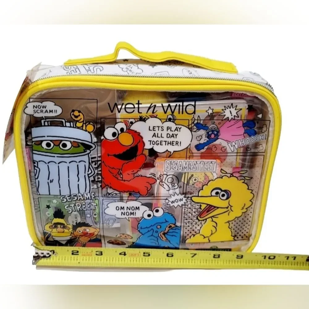 NWT Sesame Street + Wet N' Wild Limited Edition Makeup and Makeup Bag Lot
